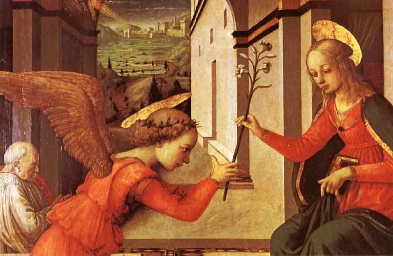 LIPPI, Filippino The Annunciation oil painting picture